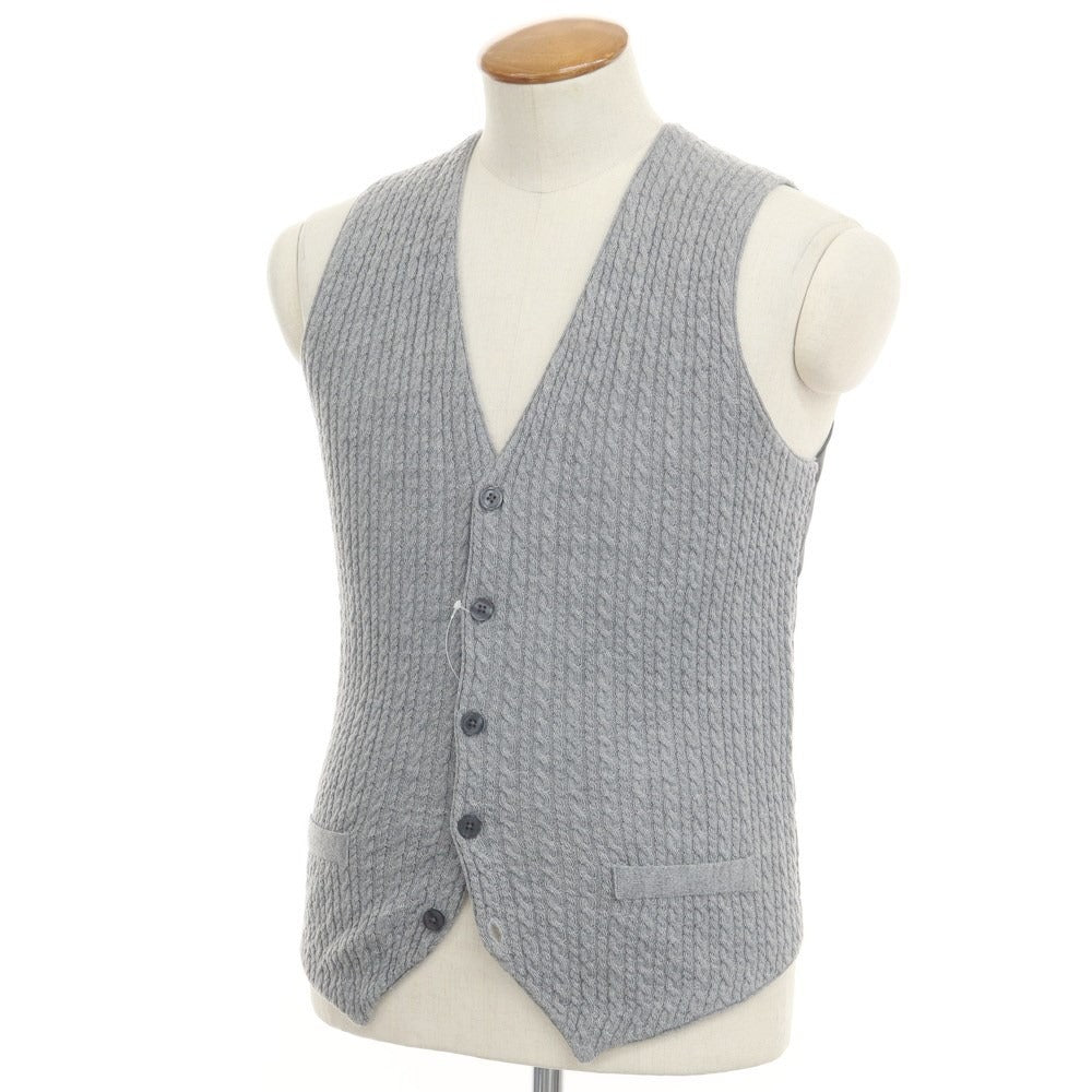 [Used] SUIT SELECT Wool Acrylic Knit Gilet Vest, Gray [M] [Condition Rank B] ​​[Men&