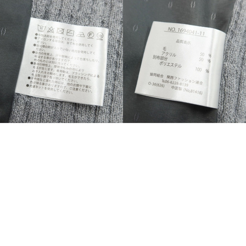 [Used] SUIT SELECT Wool Acrylic Knit Gilet Vest, Gray [M] [Condition Rank B] ​​[Men&