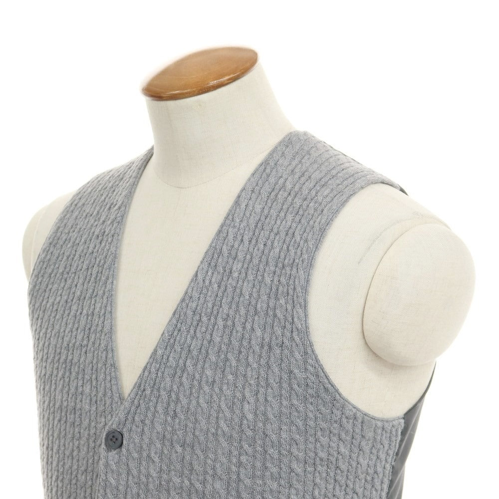 [Used] SUIT SELECT Wool Acrylic Knit Gilet Vest, Gray [M] [Condition Rank B] ​​[Men&