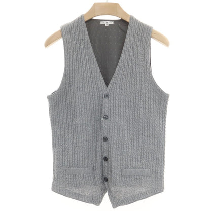 [Used] SUIT SELECT Wool Acrylic Knit Gilet Vest, Gray [M] [Condition Rank B] ​​[Men&