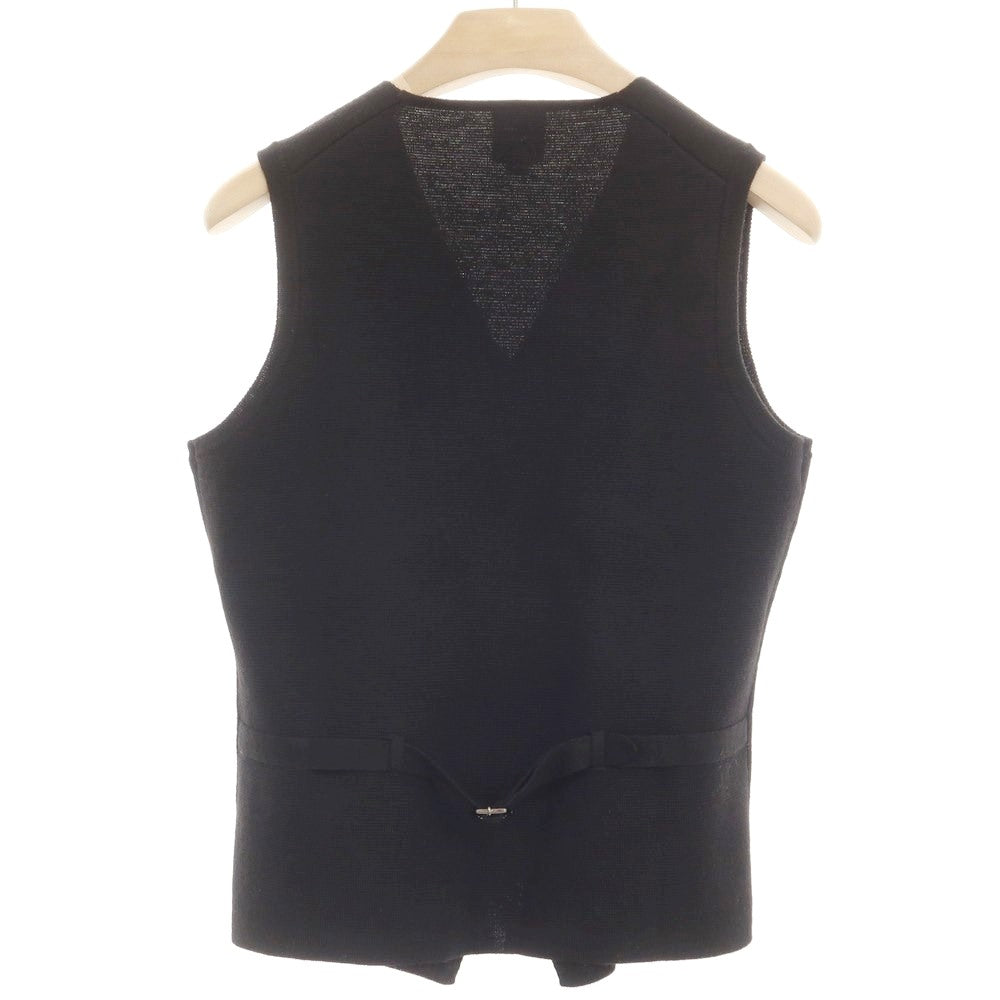 [Used] THE SUIT COMPANY Wool Acrylic Knit Gilet Vest Casual Gilet Black [M] [Condition Rank B] ​​[Men&