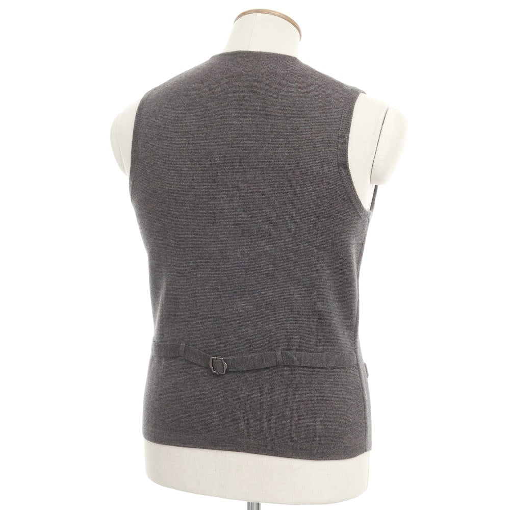 [Used] THE SUIT COMPANY Wool acrylic knit gilet vest, grey [M] [Condition rank B] ​​[Men&