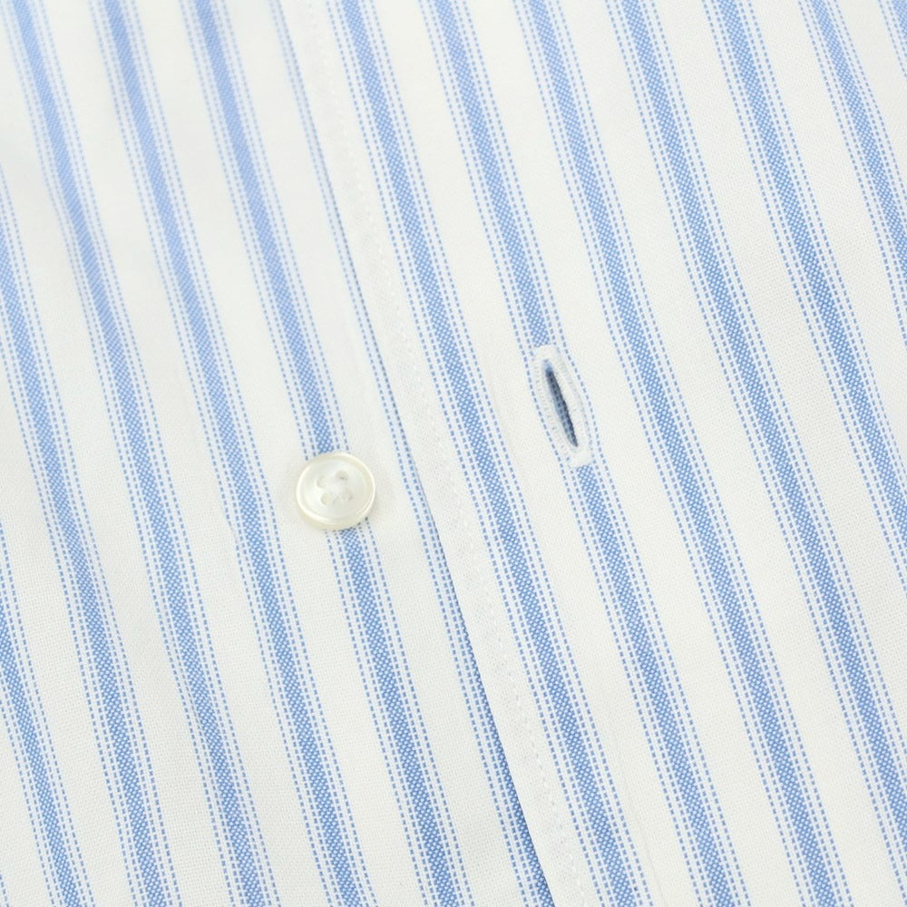 [Used] SHIPS Cotton Button-down Striped Dress Shirt White x Blue [Size 38] [WHT] [S/S/A/W] [Condition Rank C] [Men&