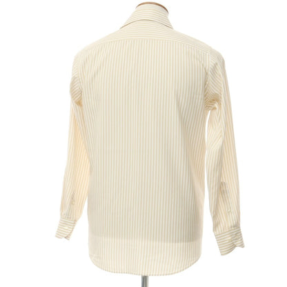 [Used] Green Label Relaxing Polyester Button-down Dress Shirt Beige x White [Size M] [BEI] [S/S/A/W] [Condition Rank B] ​​[Men&