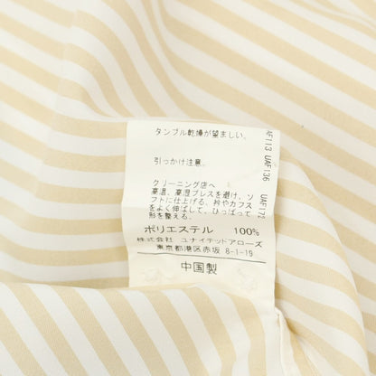 [Used] Green Label Relaxing Polyester Button-down Dress Shirt Beige x White [Size M] [BEI] [S/S/A/W] [Condition Rank B] ​​[Men&