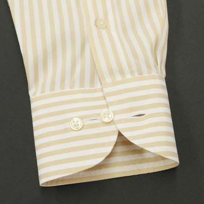 [Used] Green Label Relaxing Polyester Button-down Dress Shirt Beige x White [Size M] [BEI] [S/S/A/W] [Condition Rank B] ​​[Men&