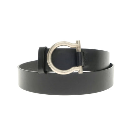 [Used] Salvatore Ferragamo Leather Gancini Belt Black [Size 95] [BLK] [S/S/A/W] [Condition Rank C] [Men&
