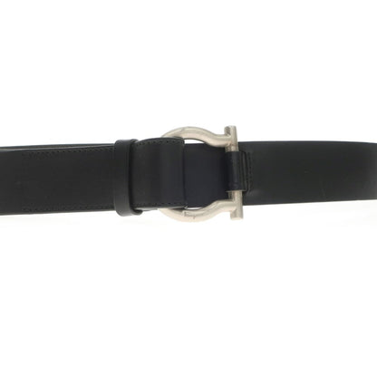 [Used] Salvatore Ferragamo Leather Gancini Belt Black [Size 95] [BLK] [S/S/A/W] [Condition Rank C] [Men&