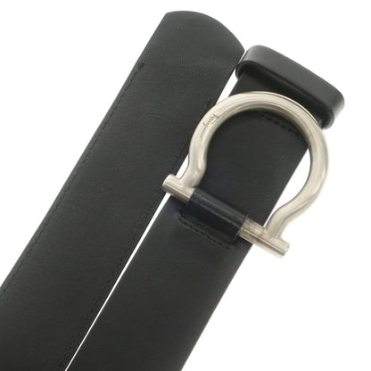 [Used] Salvatore Ferragamo Leather Gancini Belt Black [Size 95] [BLK] [S/S/A/W] [Condition Rank C] [Men&