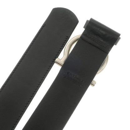 [Used] Salvatore Ferragamo Leather Gancini Belt Black [Size 95] [BLK] [S/S/A/W] [Condition Rank C] [Men&