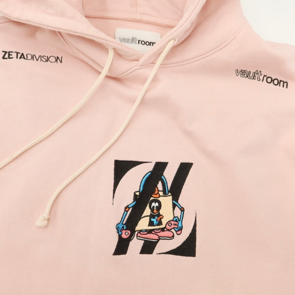 [Used] Vaultroom ZETA DIVISION collaboration cotton pullover hoodie pink [Size L] [PNK] [A/W] [Condition rank C] [Unisex] [768781]