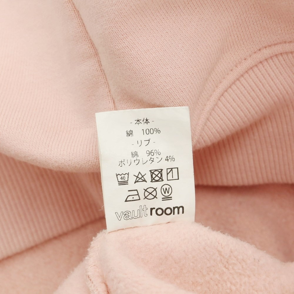 [Used] Vaultroom ZETA DIVISION collaboration cotton pullover hoodie pink [Size L] [PNK] [A/W] [Condition rank C] [Unisex] [768781]