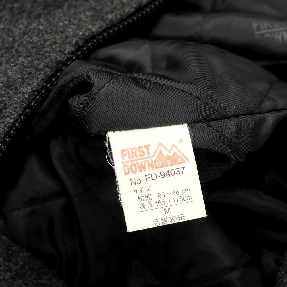 [Used] First Down FIRST DOWN Padded Fleece Jacket Dark Gray [M] [Condition Rank C] [Men&