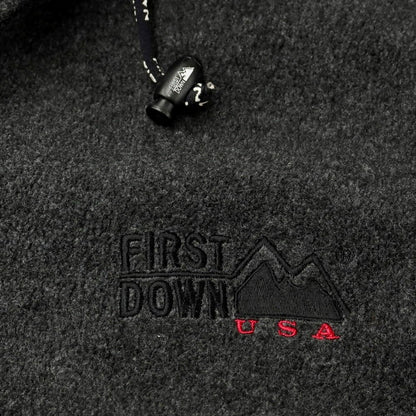 [Used] First Down FIRST DOWN Padded Fleece Jacket Dark Gray [M] [Condition Rank C] [Men&