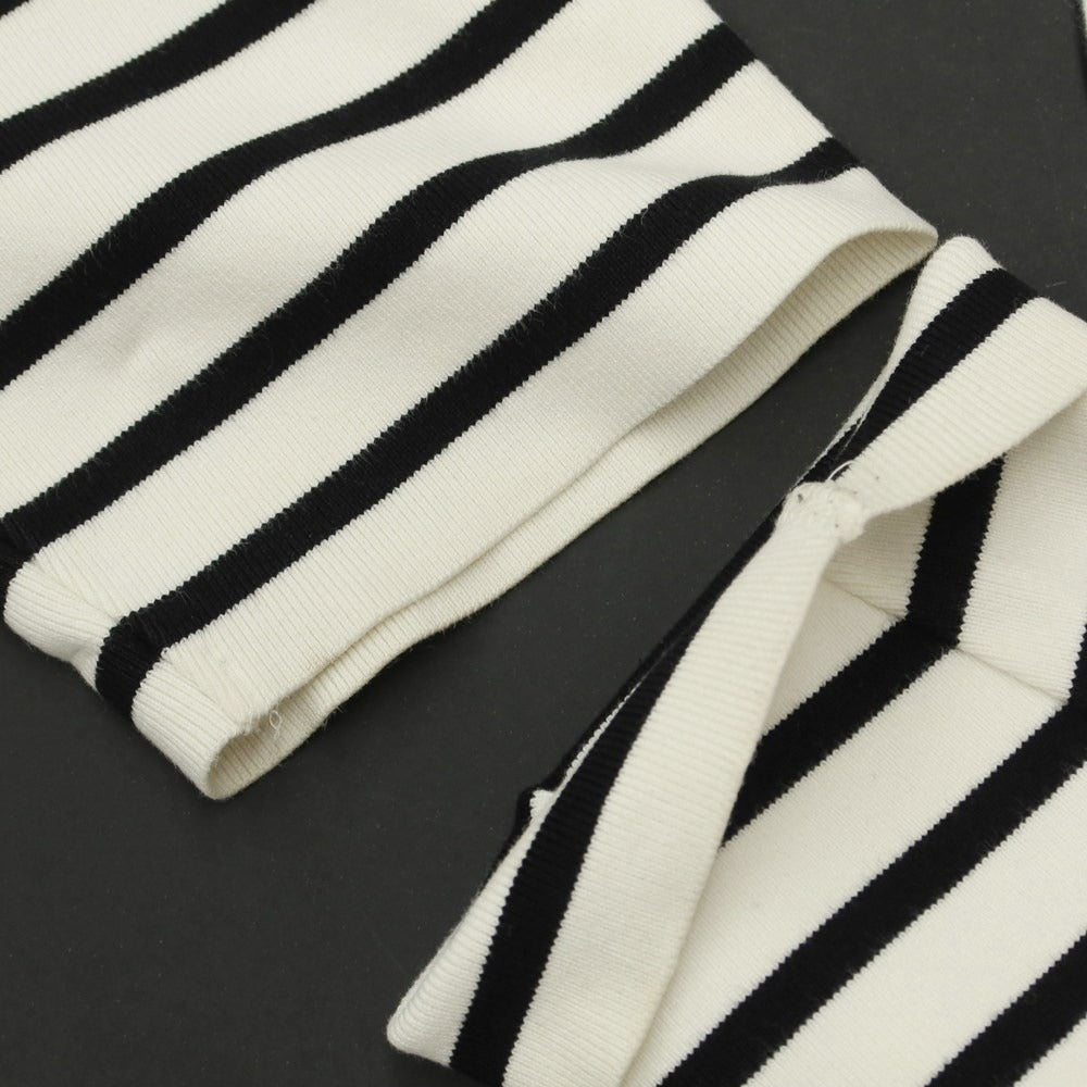 [Used] INSCRIRE Cotton Border Basque Shirt Long Sleeve T-Shirt White x Black [Size not specified (approximately XL)] [WHT] [S/S/A/W] [Condition Rank C] [Men&