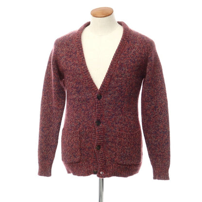 [Used] RED EAR PAUL SMITH Wool Nylon Mohair Cardigan Wine x Navy [Size M] [RED] [A/W] [Condition Rank B] ​​[Men&