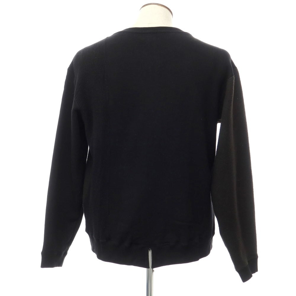 [Used] The DUFFER of ST.GEORGE Cotton fleece waffle knit sweatshirt Black [Size L] [BLK] [A/W] [Condition Rank C] [Men&