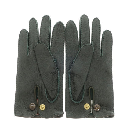 [Used] Dents Peccary Leather Unlined Gloves Dark Green [Size 8] [GRN] [A/W] [Condition Rank A] [Men&