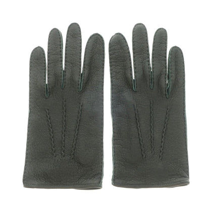 [Used] Dents Peccary Leather Unlined Gloves Dark Green [Size 8] [GRN] [A/W] [Condition Rank A] [Men&