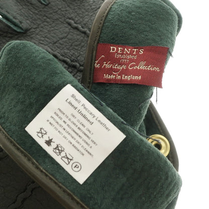 [Used] Dents Peccary Leather Unlined Gloves Dark Green [Size 8] [GRN] [A/W] [Condition Rank A] [Men&