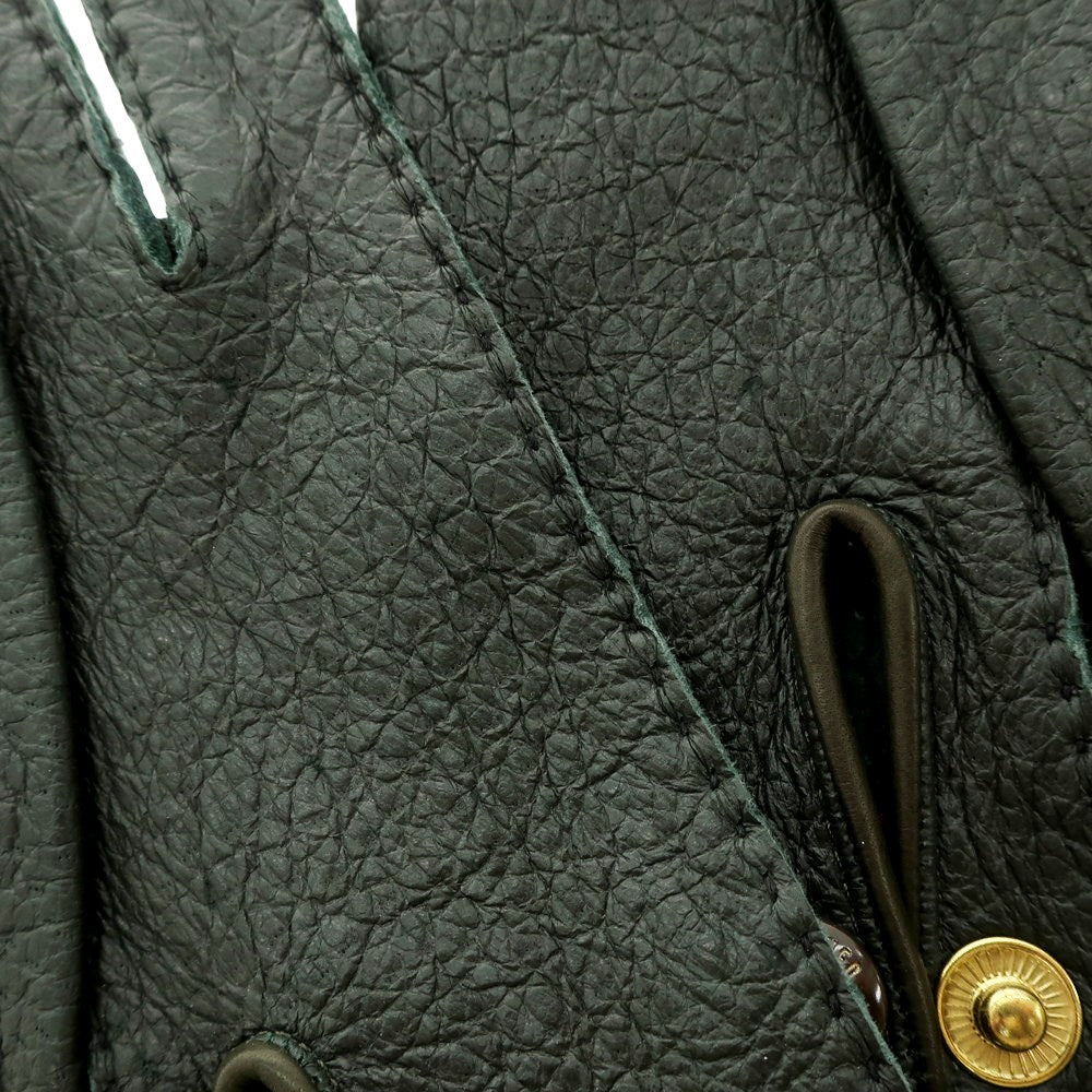 [Used] Dents Peccary Leather Unlined Gloves Dark Green [Size 8] [GRN] [A/W] [Condition Rank A] [Men&