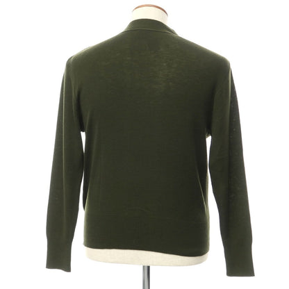 [Used] Letroyes Wool Knit Cardigan Dark Green [Size L] [GRN] [A/W] [Condition Rank C] [Men&