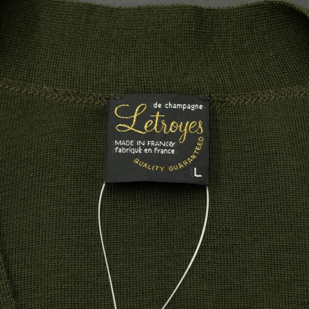 [Used] Letroyes Wool Knit Cardigan Dark Green [Size L] [GRN] [A/W] [Condition Rank C] [Men&