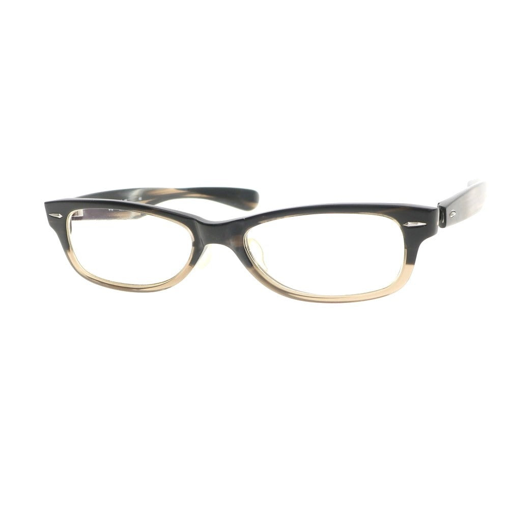 [Used] Four Nines 999.9 NP-60 Cell Frame Glasses Black x Beige [Size 53□18-140] [BLK] [S/S/A/W] [Condition Rank C] [Men&