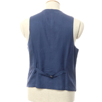 [Used] SARTORIA LATORRE Linen Vest Casual Gilet Navy [44] [Condition Rank C] [Men&