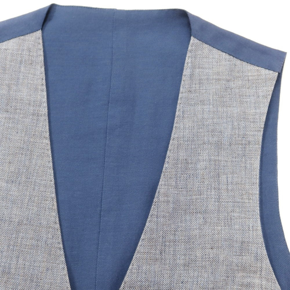 [Used] SARTORIA LATORRE Linen Vest Casual Gilet Navy [44] [Condition Rank C] [Men&