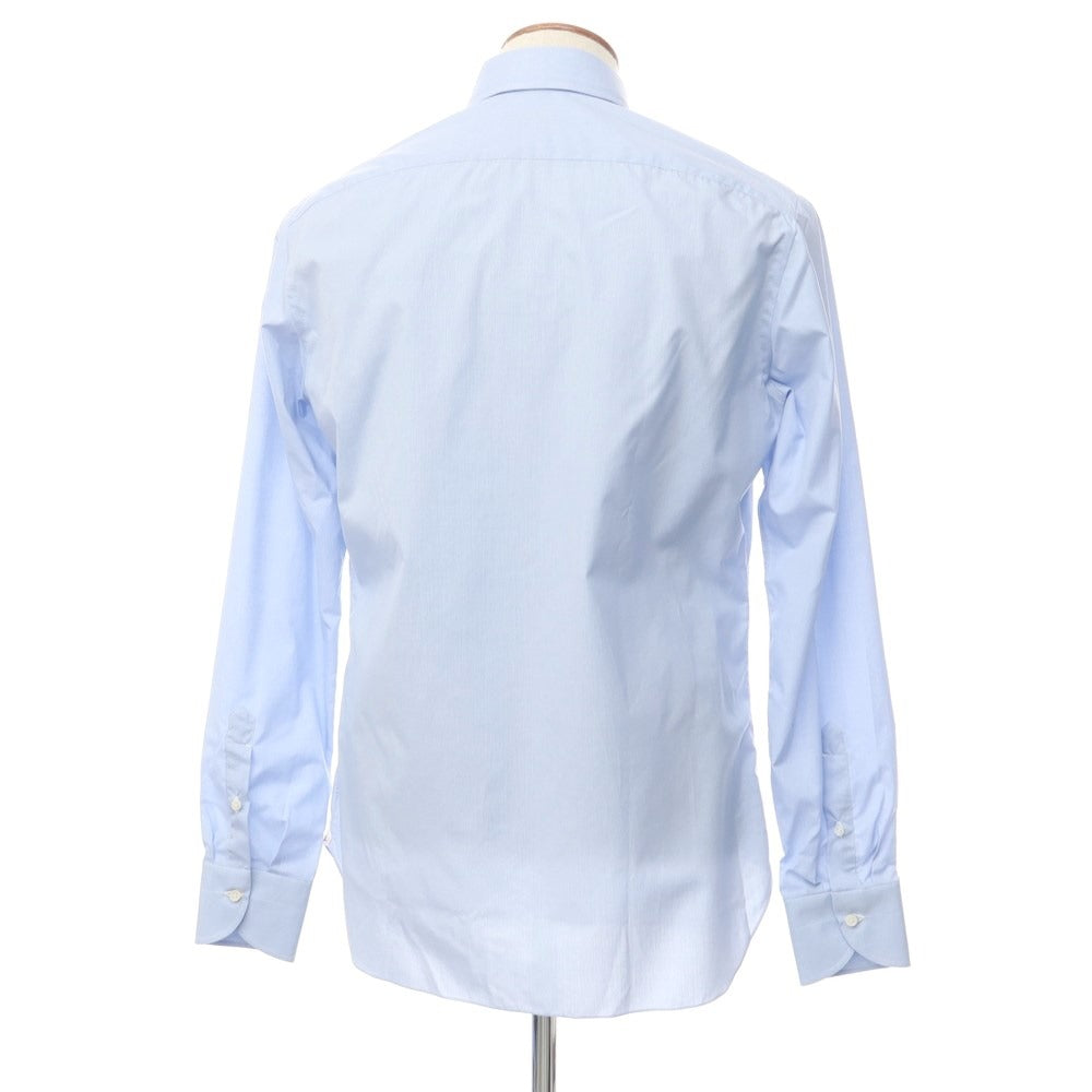 [Used] ISAIA Cotton Button-down Dress Shirt Light Blue x White [40] [Condition Rank A] [Men&