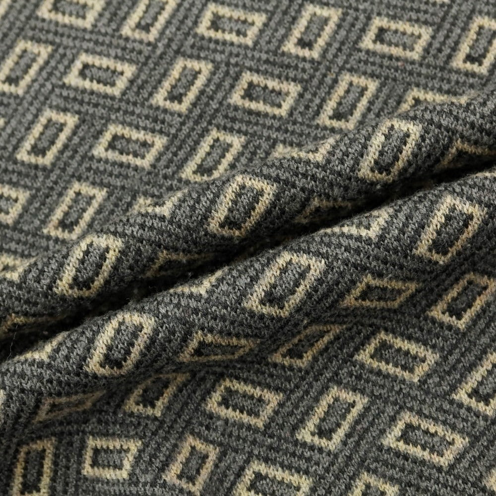 [Used] ARMANI COLLEZIONI Wool crew neck pullover knit, gray x beige [Size 50] [GRY] [A/W] [Condition Rank D] [Men&