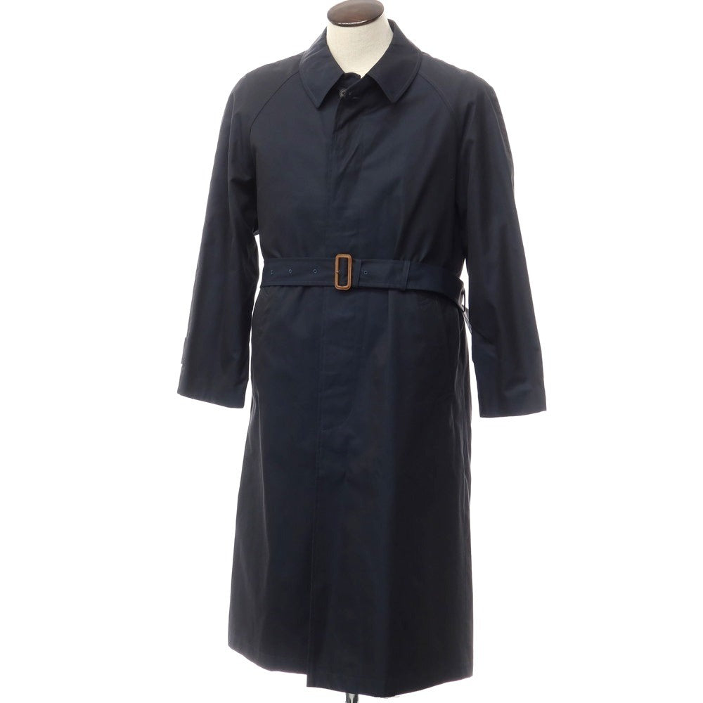 [Used] BEAMS F Twill Cotton Belted Balmac Coat Navy [Size 40] [NVY] [S/S/A/W] [Condition Rank C] [Men&