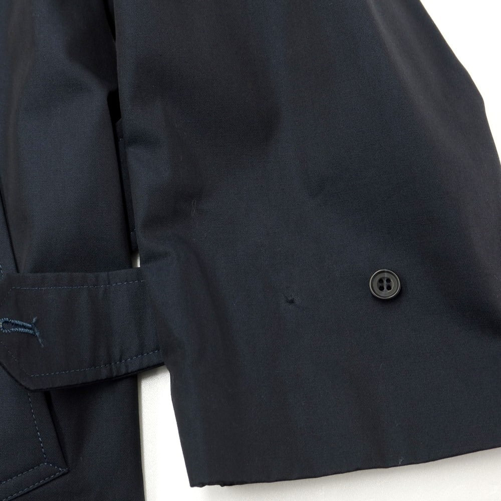 [Used] BEAMS F Twill Cotton Belted Balmac Coat Navy [Size 40] [NVY] [S/S/A/W] [Condition Rank C] [Men&