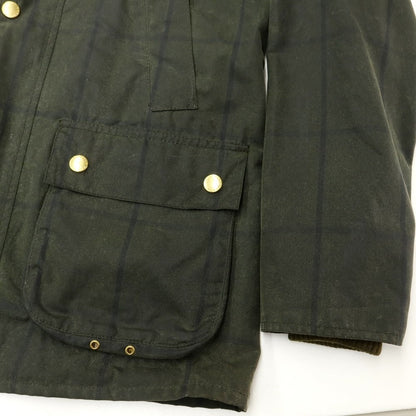 [Used] Barbour SL BEDALE Oiled Cotton Check Field Jacket Olive x Navy [36] [Condition Rank C] [Men&