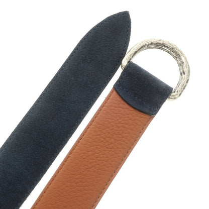 [Used] AMBOISE Suede Leather Double Ring Belt Navy [Size 95/33] [NVY] [S/S/A/W] [Condition Rank B] ​​[Men&