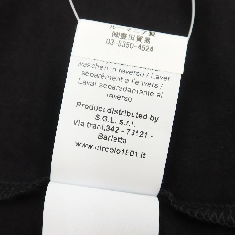 [Used] CIRCOLO 1901 Cotton Turtleneck Long Sleeve T-Shirt Black [Size M] [BLK] [A/W] [Condition Rank B] ​​[Men&