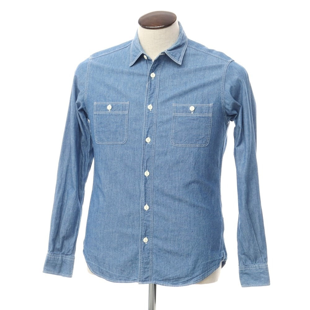 [Used] JOURNAL STANDARD Cotton Chambray Shirt Blue [L] [Condition Rank C] [Men&