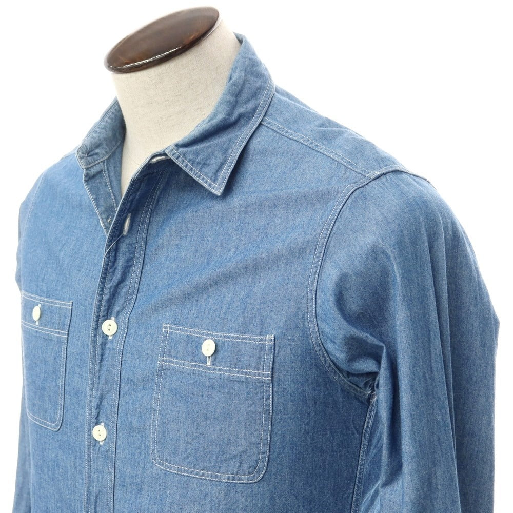 [Used] JOURNAL STANDARD Cotton Chambray Shirt Blue [L] [Condition Rank C] [Men&