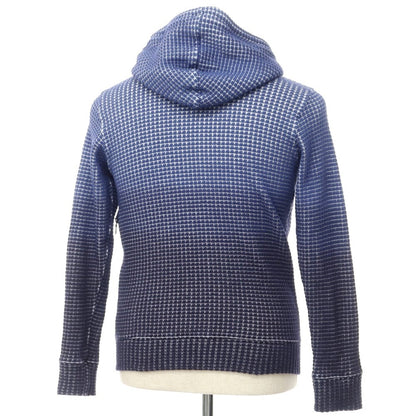 [Used] Seagreen Oniwaffle Zip-up Hoodie Blue x Navy [Size 3] [BLU] [S/S/A/W] [Condition Rank C] [Men&