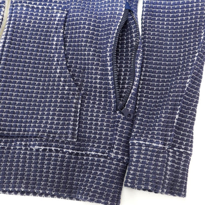 [Used] Seagreen Oniwaffle Zip-up Hoodie Blue x Navy [Size 3] [BLU] [S/S/A/W] [Condition Rank C] [Men&