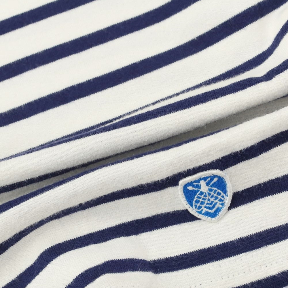 [Used] ORCIVAL Cotton Border Basque Shirt White x Navy [Size 4] [WHT] [S/S] [Condition Rank C] [Men&