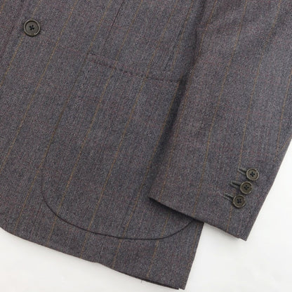 [Used] Gi Capri wool check 3B tailored jacket
 Gray x Camel [Size 42 Drop 7] [GRY] [A/W] [Condition Rank B] ​​[Men&