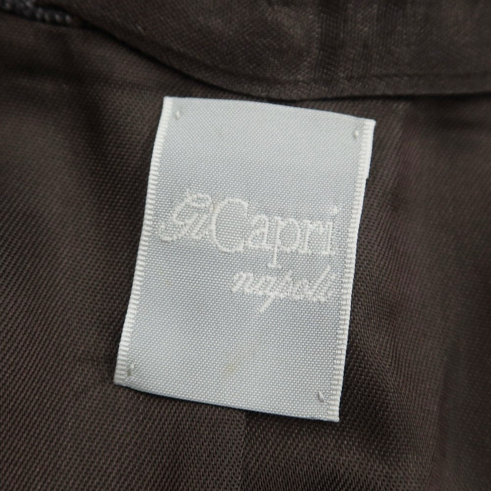 【中古】ジー カプリ Gi Capri ウール チェック 3B テーラードジャケット
 グレー系xキャメル【サイズ42 Drop7】【GRY】【A/W】【状態ランクB】【メンズ】
【759887】
[DPD]