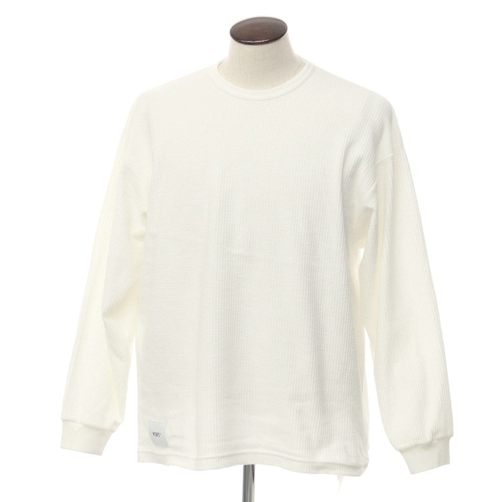 [Used] WTAPS 2022 Fall/Winter Cotton Long Sleeve T-Shirt White [Size 3] [WHT] [S/S/A/W] [Condition Rank B] ​​[Men&