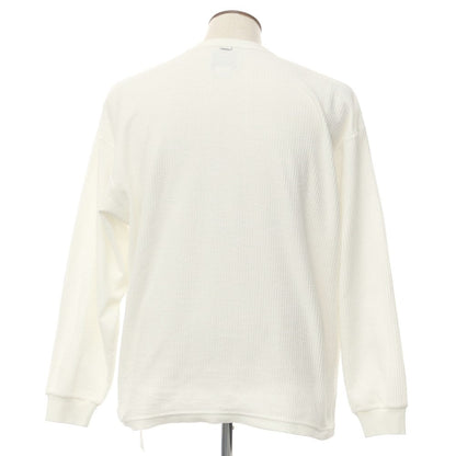 [Used] WTAPS 2022 Fall/Winter Cotton Long Sleeve T-Shirt White [Size 3] [WHT] [S/S/A/W] [Condition Rank B] ​​[Men&