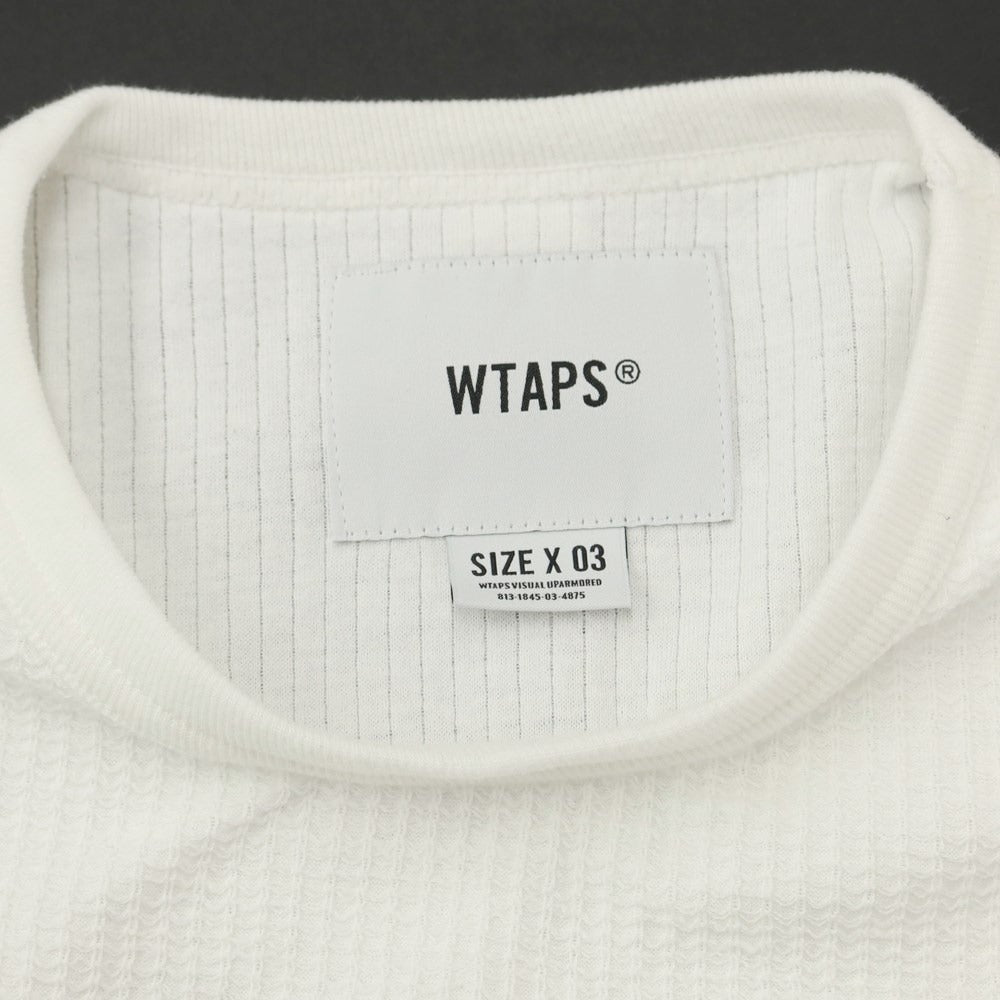 [Used] WTAPS 2022 Fall/Winter Cotton Long Sleeve T-Shirt White [Size 3] [WHT] [S/S/A/W] [Condition Rank B] ​​[Men&