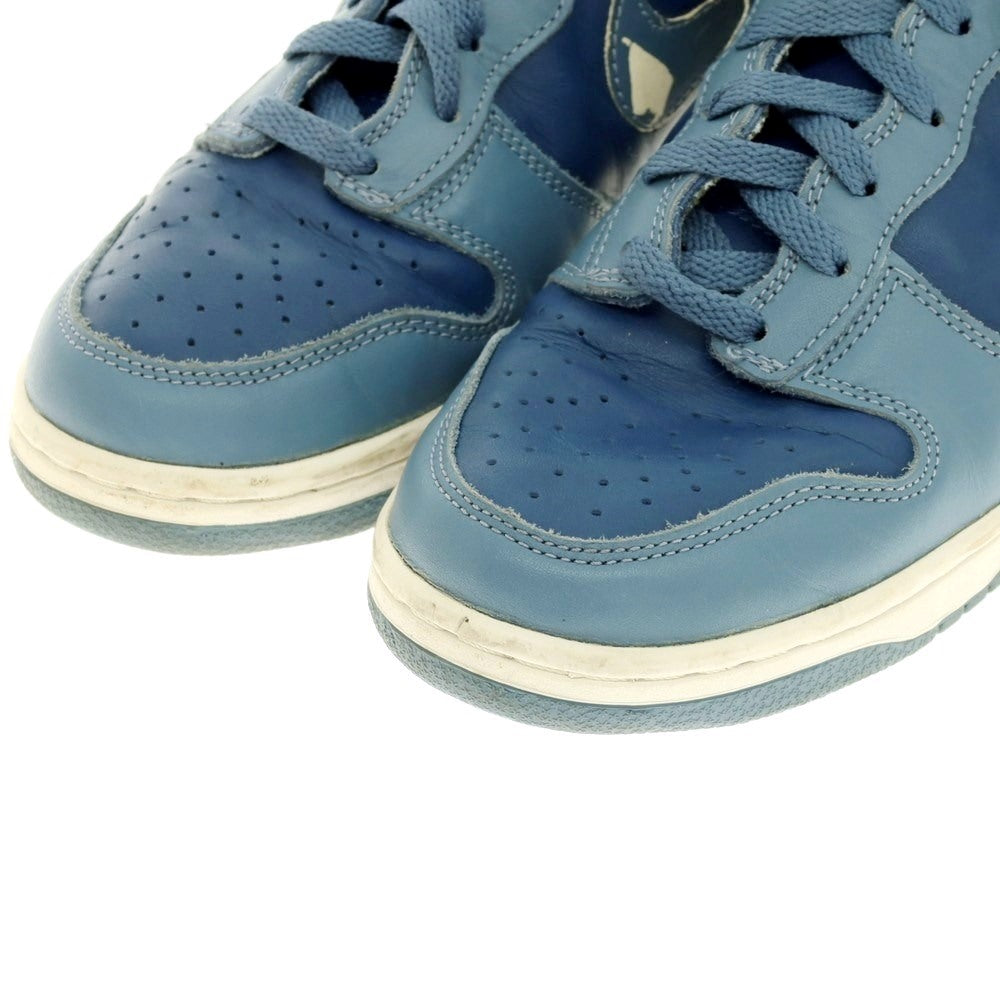 [Used] Nike NIKE DUNK HIGH LE 1999 Dunk High All Leather Sneakers Rapid x Storm Blue [27.5cm] [Condition Rank C] [Men&