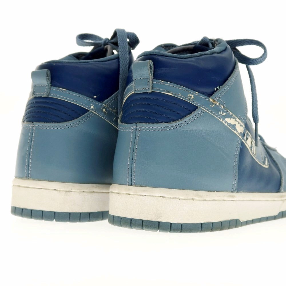 [Used] Nike NIKE DUNK HIGH LE 1999 Dunk High All Leather Sneakers Rapid x Storm Blue [27.5cm] [Condition Rank C] [Men&