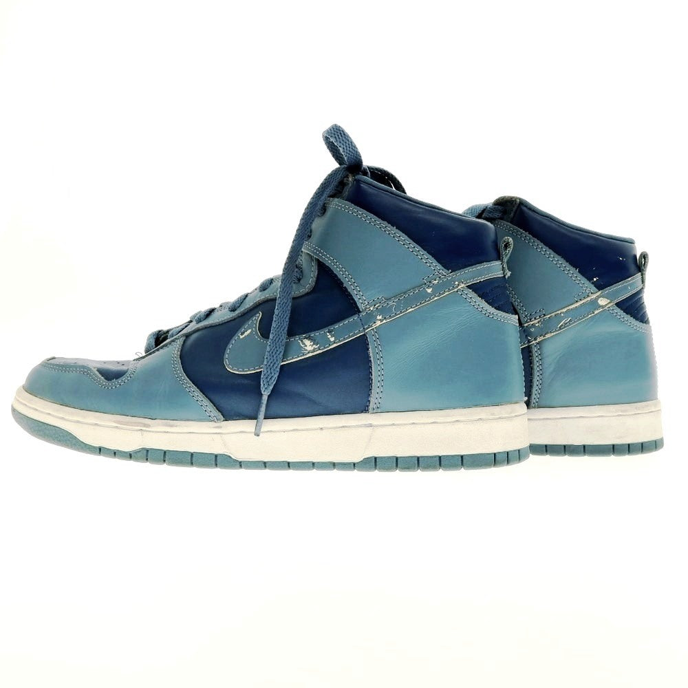 [Used] Nike NIKE DUNK HIGH LE 1999 Dunk High All Leather Sneakers Rapid x Storm Blue [27.5cm] [Condition Rank C] [Men&